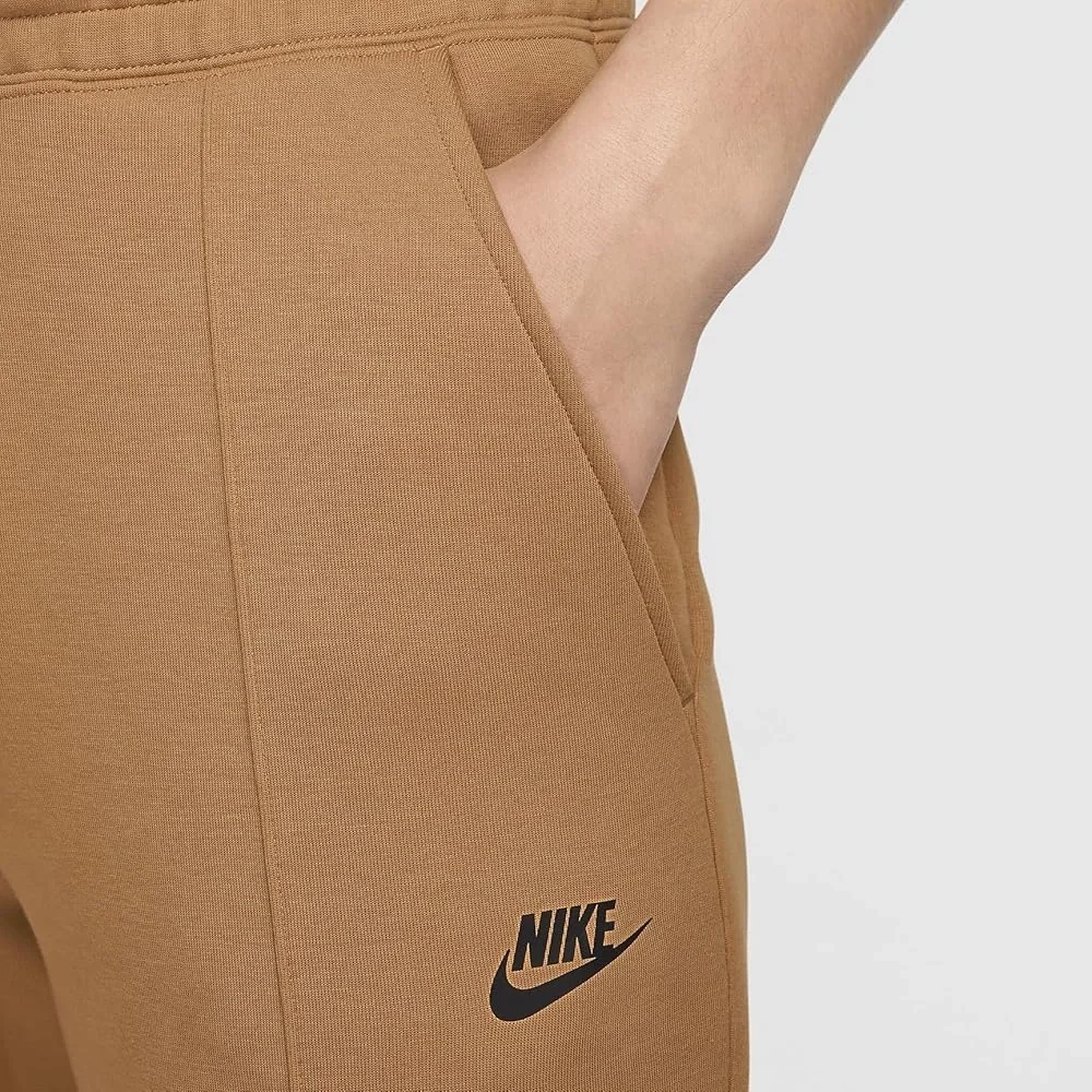 New Nike Tech Fleece Pants Flax Brown Jogger Sweatpants Sportswear Mid Rise - Picture 8 of 8